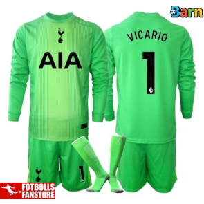 Tottenham Hotspur Guglielmo Vicario #1 Målvakt Hemmatröja Barn 2025-26 Långärmad (+ Korta byxor)