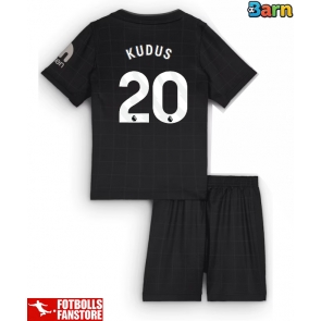 Tottenham Hotspur Mohammed Kudus #20 Bortatröja Barn 2025-26 Kortärmad (+ Korta byxor)