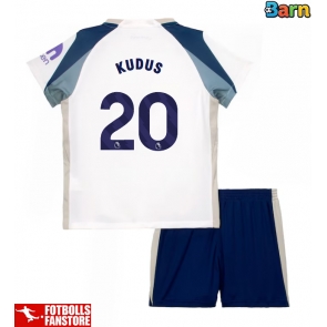 Tottenham Hotspur Mohammed Kudus #20 Hemmatröja Barn 2025-26 Kortärmad (+ Korta byxor)