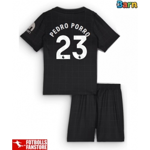 Tottenham Hotspur Pedro Porro #23 Bortatröja Barn 2025-26 Kortärmad (+ Korta byxor)