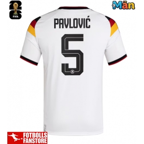 Tyskland Aleksandar Pavlovic #5 Hemmatröja VM 2026 Kortärmad