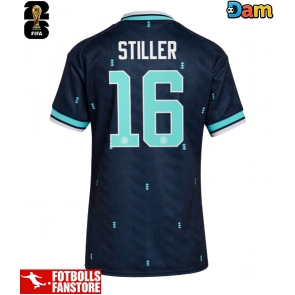 Tyskland Angelo Stiller #16 Bortatröja Dam VM 2026 Kortärmad