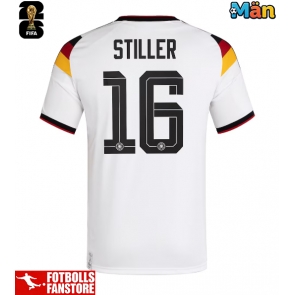 Tyskland Angelo Stiller #16 Hemmatröja VM 2026 Kortärmad