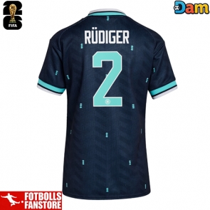 Tyskland Antonio Rudiger #2 Bortatröja Dam VM 2026 Kortärmad