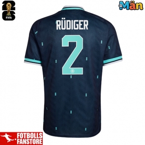 Tyskland Antonio Rudiger #2 Bortatröja VM 2026 Kortärmad