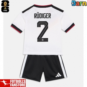 Tyskland Antonio Rudiger #2 Hemmatröja Barn VM 2026 Kortärmad (+ Korta byxor)
