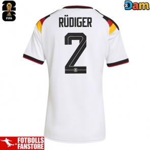 Tyskland Antonio Rudiger #2 Hemmatröja Dam VM 2026 Kortärmad