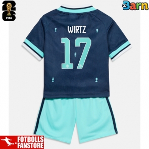 Tyskland Florian Wirtz #17 Bortatröja Barn VM 2026 Kortärmad (+ Korta byxor)