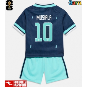 Tyskland Jamal Musiala #10 Bortatröja Barn VM 2026 Kortärmad (+ Korta byxor)