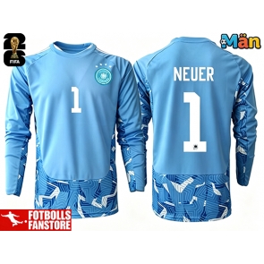 Tyskland Manuel Neuer #1 Målvakt Bortatröja VM 2026 Långärmad