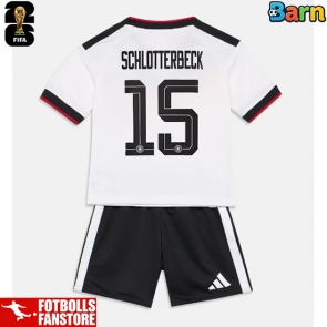Tyskland Nico Schlotterbeck #15 Hemmatröja Barn VM 2026 Kortärmad (+ Korta byxor)