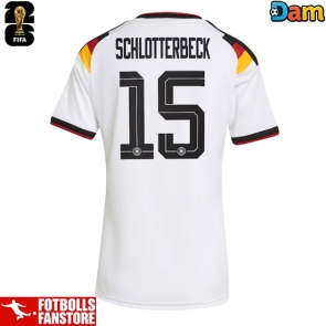 Tyskland Nico Schlotterbeck #15 Hemmatröja Dam VM 2026 Kortärmad