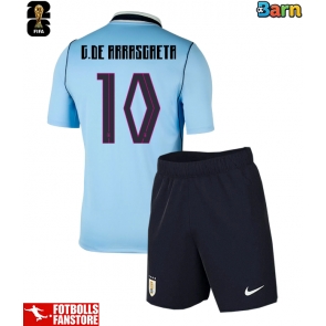 Uruguay Giorgian de Arrascaeta #10 Hemmatröja Barn VM 2026 Kortärmad (+ Korta byxor)