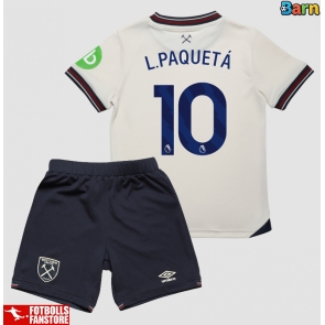 West Ham United Lucas Paqueta #10 Bortatröja Barn 2025-26 Kortärmad (+ Korta byxor)