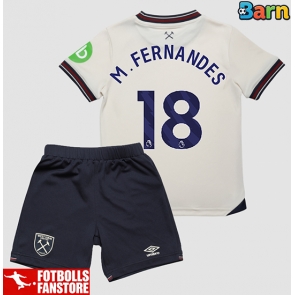 West Ham United Mateus Fernandes #18 Bortatröja Barn 2025-26 Kortärmad (+ Korta byxor)