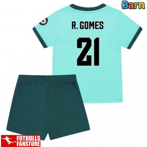 Wolves Rodrigo Gomes #21 Bortatröja Barn 2025-26 Kortärmad (+ Korta byxor)