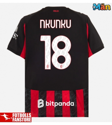 AC Milan Christopher Nkunku #18 Hemmatröja 2025-26 Kortärmad