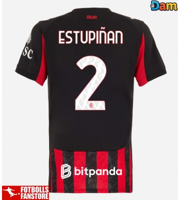 AC Milan Pervis Estupinan #2 Hemmatröja Dam 2025-26 Kortärmad