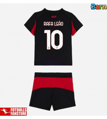 AC Milan Rafael Leao #10 Hemmatröja Barn 2025-26 Kortärmad (+ Korta byxor)