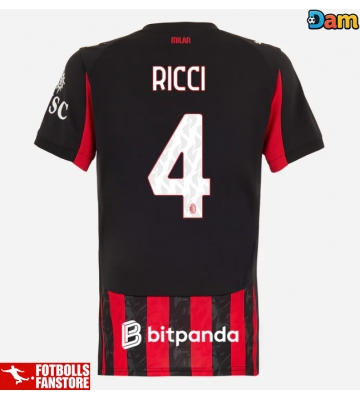 AC Milan Samuele Ricci #4 Hemmatröja Dam 2025-26 Kortärmad