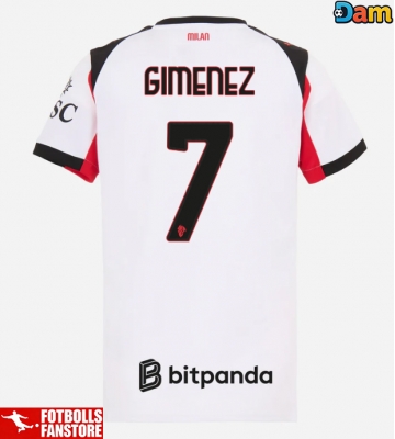 AC Milan Santiago Gimenez #7 Bortatröja Dam 2025-26 Kortärmad