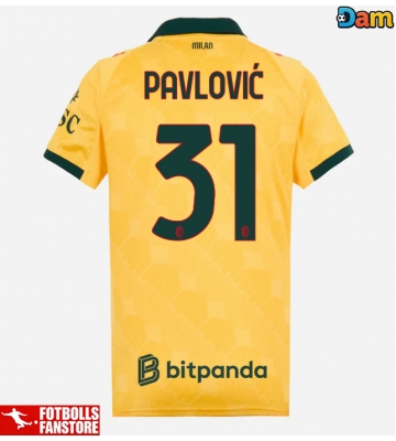 AC Milan Strahinja Pavlovic #31 Tredje Tröja Dam 2025-26 Kortärmad