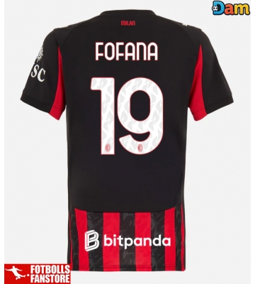 AC Milan Youssouf Fofana #19 Hemmatröja Dam 2025-26 Kortärmad