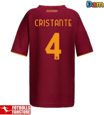 AS Roma Bryan Cristante #4 Hemmatröja Dam 2025-26 Kortärmad