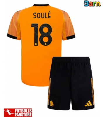 AS Roma Matias Soule #18 Bortatröja Barn 2025-26 Kortärmad (+ Korta byxor)