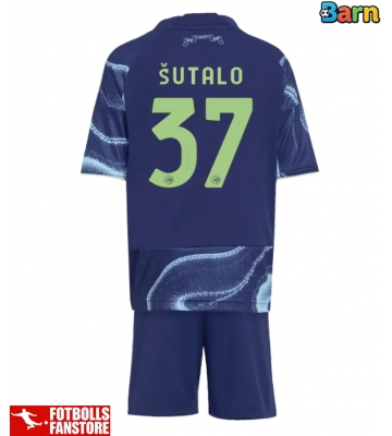 Ajax Josip Sutalo #37 Bortatröja Barn 2025-26 Kortärmad (+ Korta byxor)