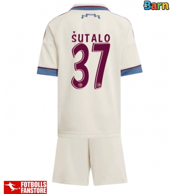 Ajax Josip Sutalo #37 Tredje Tröja Barn 2025-26 Kortärmad (+ Korta byxor)