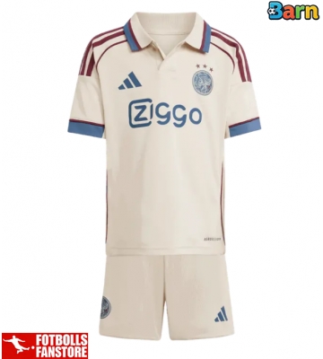 Ajax Tredje Tröja Barn 2025-26 Kortärmad (+ Korta byxor)