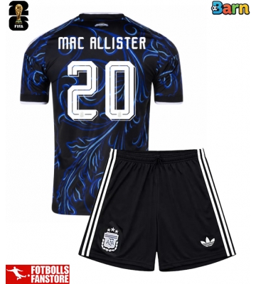 Argentina Alexis Mac Allister #20 Bortatröja Barn VM 2026 Kortärmad (+ Korta byxor)