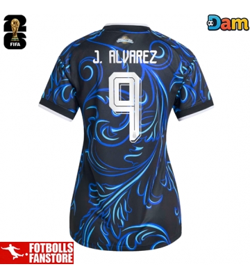 Argentina Julian Alvarez #9 Bortatröja Dam VM 2026 Kortärmad
