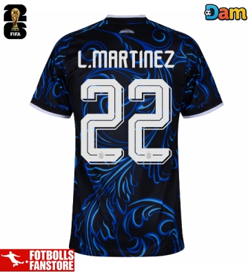 Argentina Lautaro Martinez #22 Bortatröja Dam VM 2026 Kortärmad