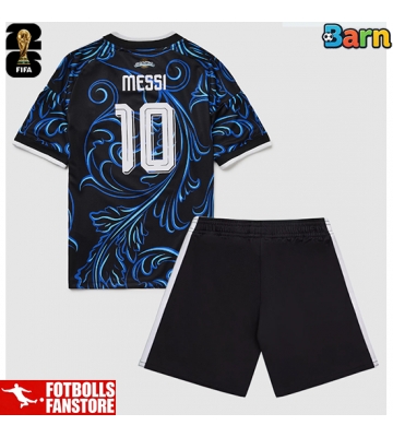Argentina Lionel Messi #10 Bortatröja Barn VM 2026 Kortärmad (+ Korta byxor)
