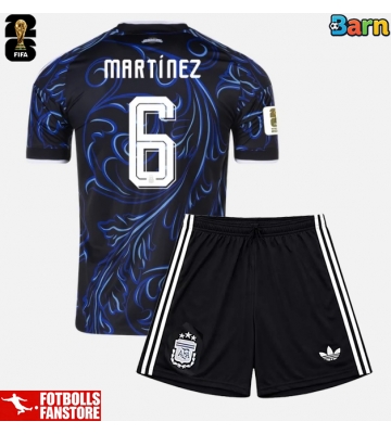 Argentina Lisandro Martinez #6 Bortatröja Barn VM 2026 Kortärmad (+ Korta byxor)