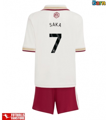 Arsenal Bukayo Saka #7 Tredje Tröja Barn 2025-26 Kortärmad (+ Korta byxor)
