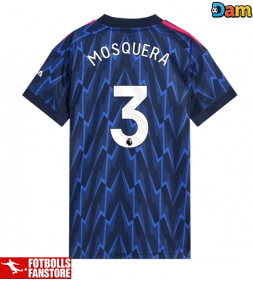 Arsenal Cristhian Mosquera #3 Bortatröja Dam 2025-26 Kortärmad