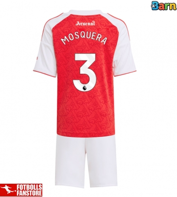 Arsenal Cristhian Mosquera #3 Hemmatröja Barn 2025-26 Kortärmad (+ Korta byxor)