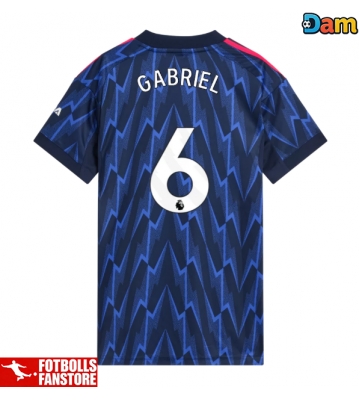 Arsenal Gabriel Magalhaes #6 Bortatröja Dam 2025-26 Kortärmad