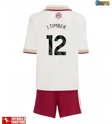 Arsenal Jurrien Timber #12 Tredje Tröja Barn 2025-26 Kortärmad (+ Korta byxor)