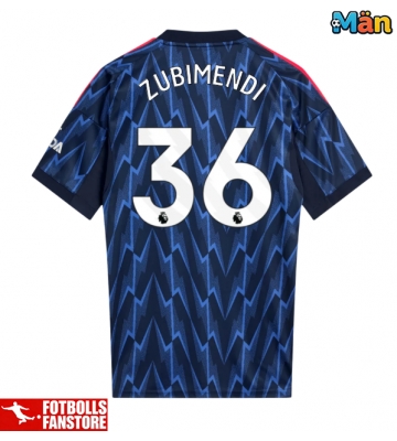 Arsenal Martin Zubimendi #36 Bortatröja 2025-26 Kortärmad