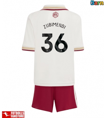 Arsenal Martin Zubimendi #36 Tredje Tröja Barn 2025-26 Kortärmad (+ Korta byxor)
