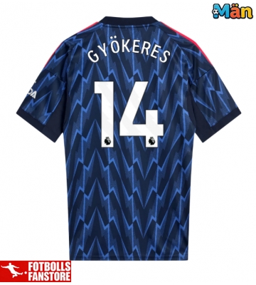 Arsenal Viktor Gyokeres #14 Bortatröja 2025-26 Kortärmad