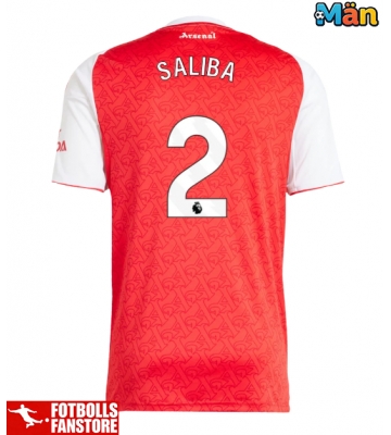 Arsenal William Saliba #2 Hemmatröja 2025-26 Kortärmad
