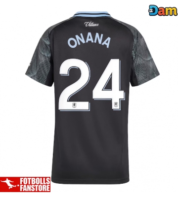 Aston Villa Amadou Onana #24 Bortatröja Dam 2025-26 Kortärmad