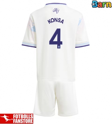 Aston Villa Ezri Konsa #4 Tredje Tröja Barn 2025-26 Kortärmad (+ Korta byxor)