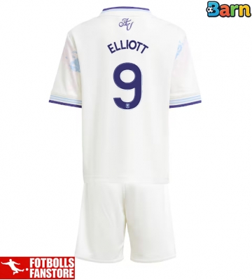Aston Villa Harvey Elliott #9 Tredje Tröja Barn 2025-26 Kortärmad (+ Korta byxor)