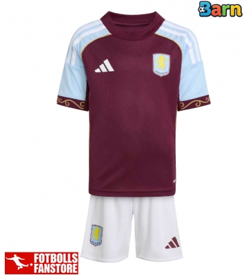 Aston Villa Hemmatröja Barn 2025-26 Kortärmad (+ Korta byxor)